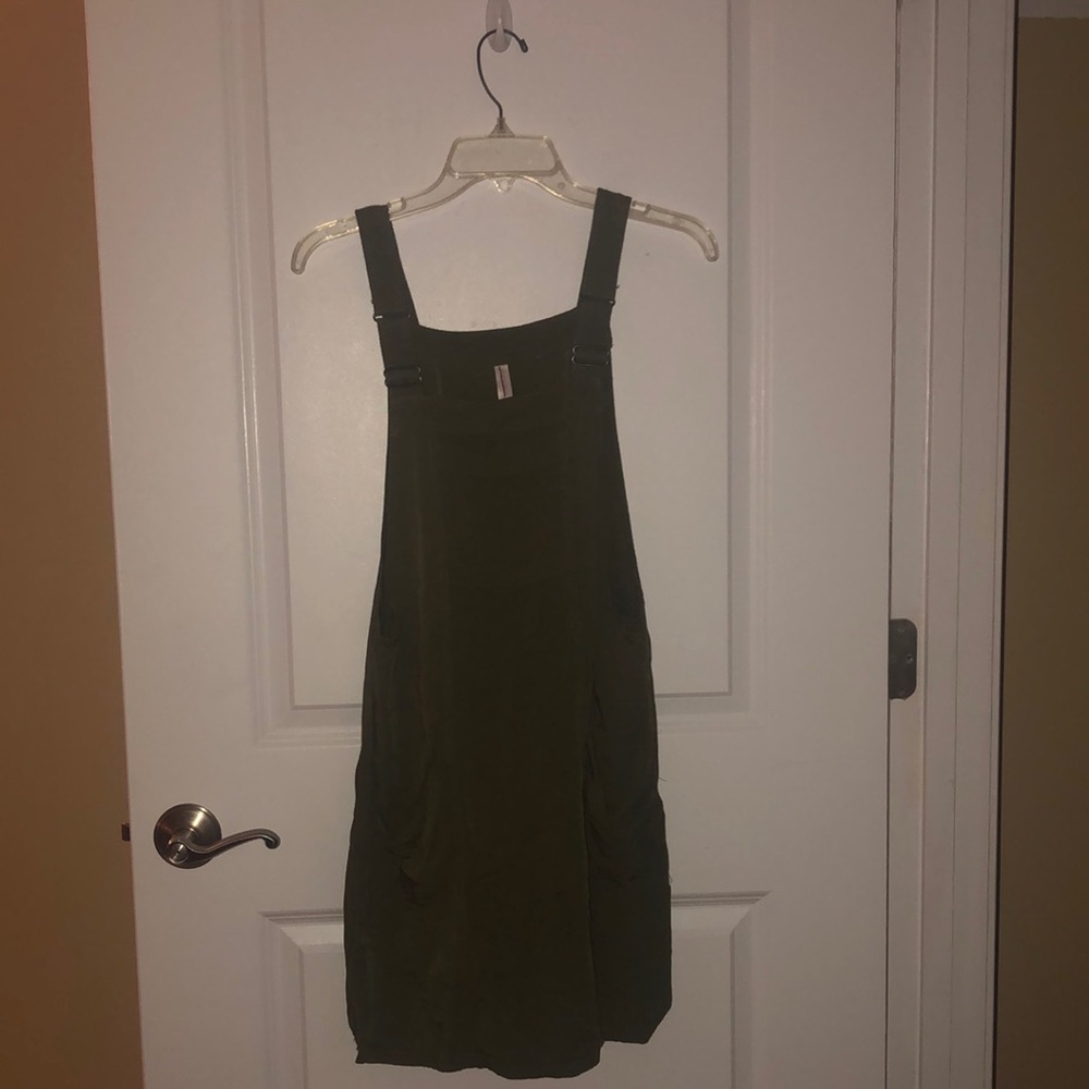Green Overall Dress